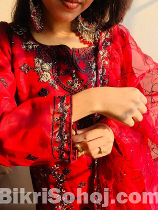 Organza pakistani two piece (imported)